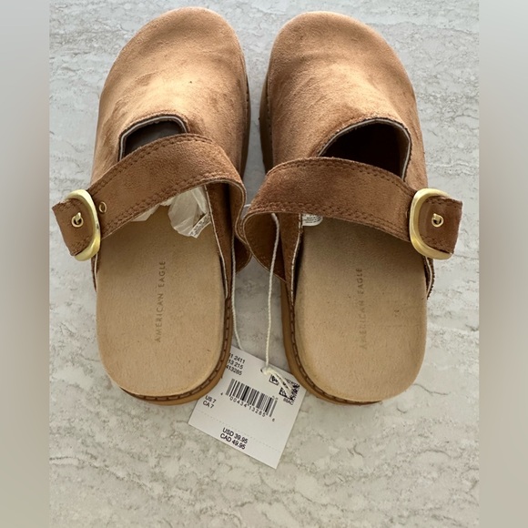 American Eagle Brown Suede Clogs - Picture 4 of 5